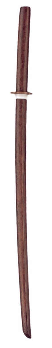 80 cm großes Kinder-Bokken aus roter Eiche, komplett mit Kampfsport-Tsuba