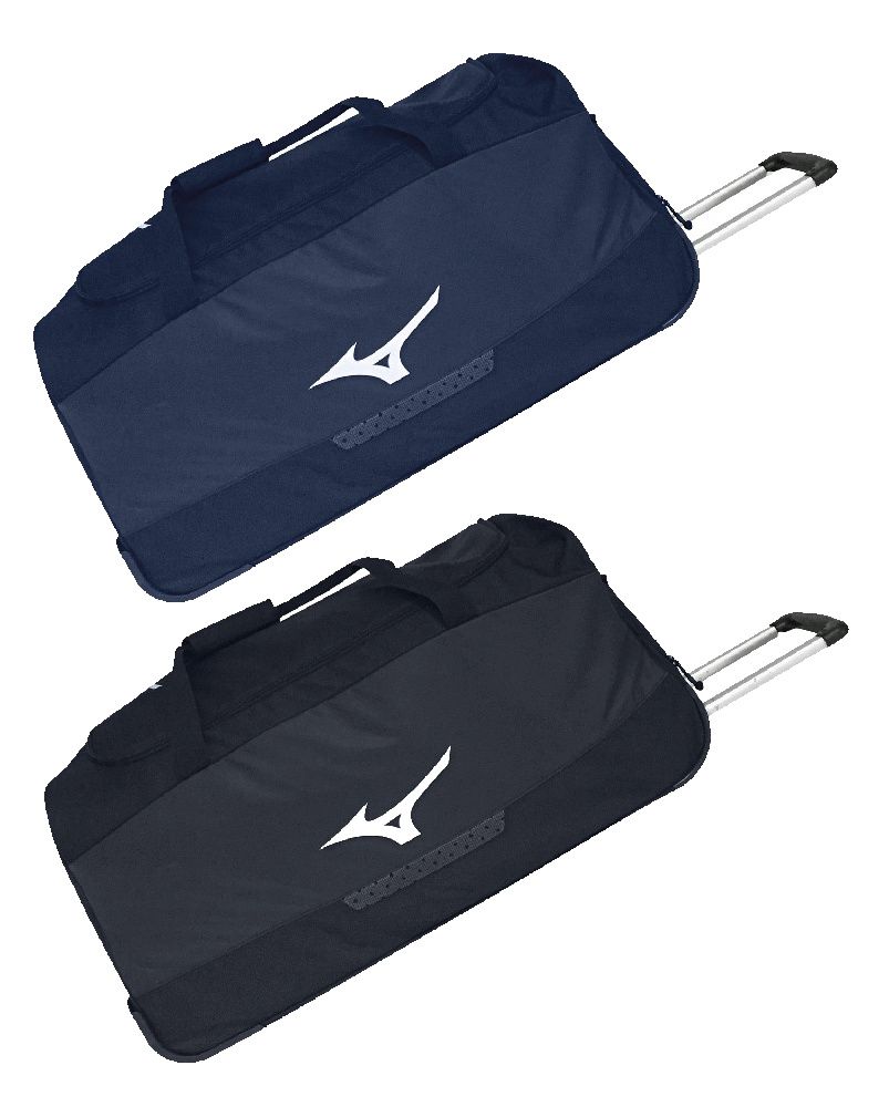 Spacious Mizuno Trolley bag with wheels and reinforced handle for sports and travel
