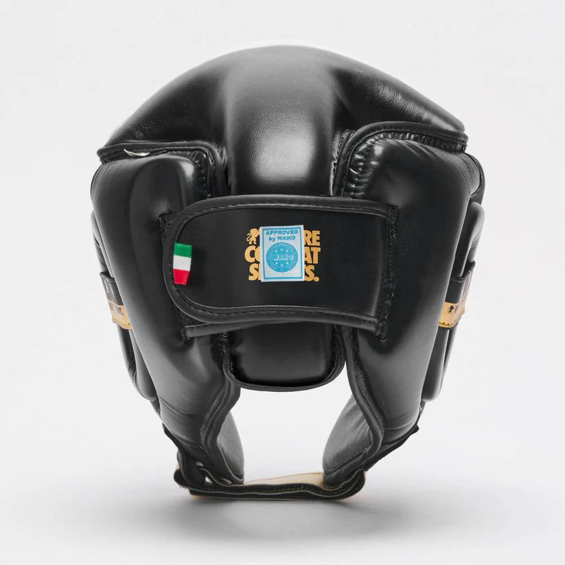 Casco WAKO Leone DNA Nero | Omologato Kick Boxing - Fight Club Store