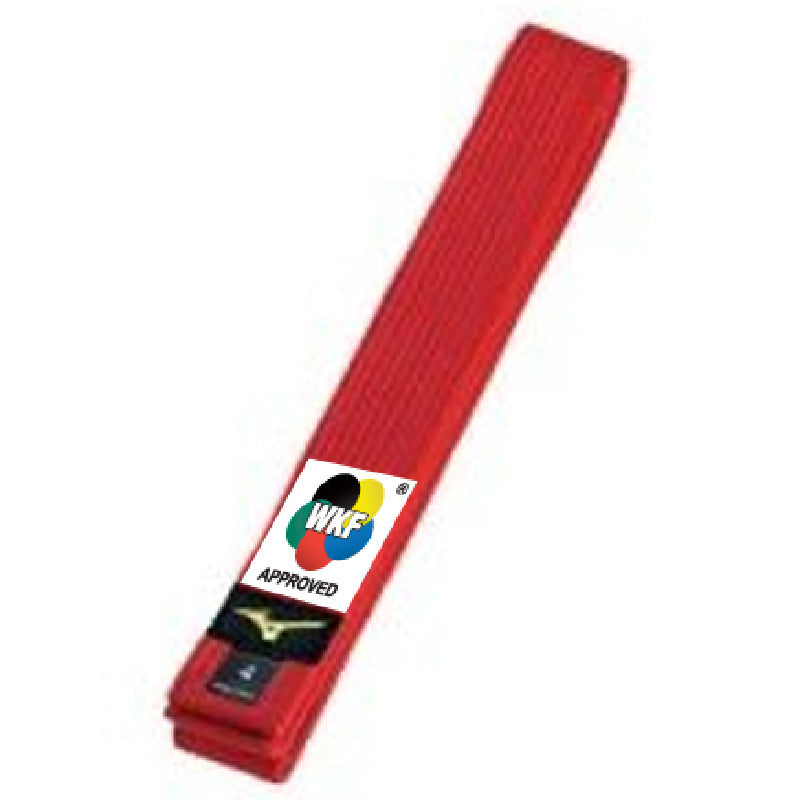 Mizuno WKF Approved Red Karate Competition Belt