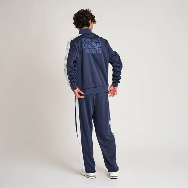 Conjunto de chándal técnico Leone para hombre con chaqueta de cuello alto y pantalón deportivo retro