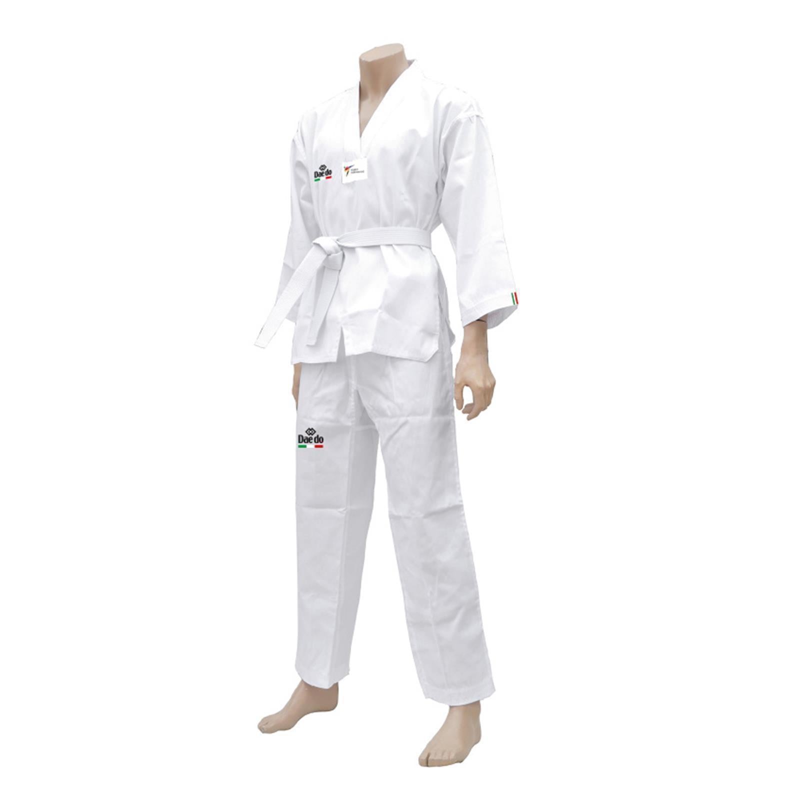 DOBOK Taekwondo Daedo Italia Collo Bianco WT