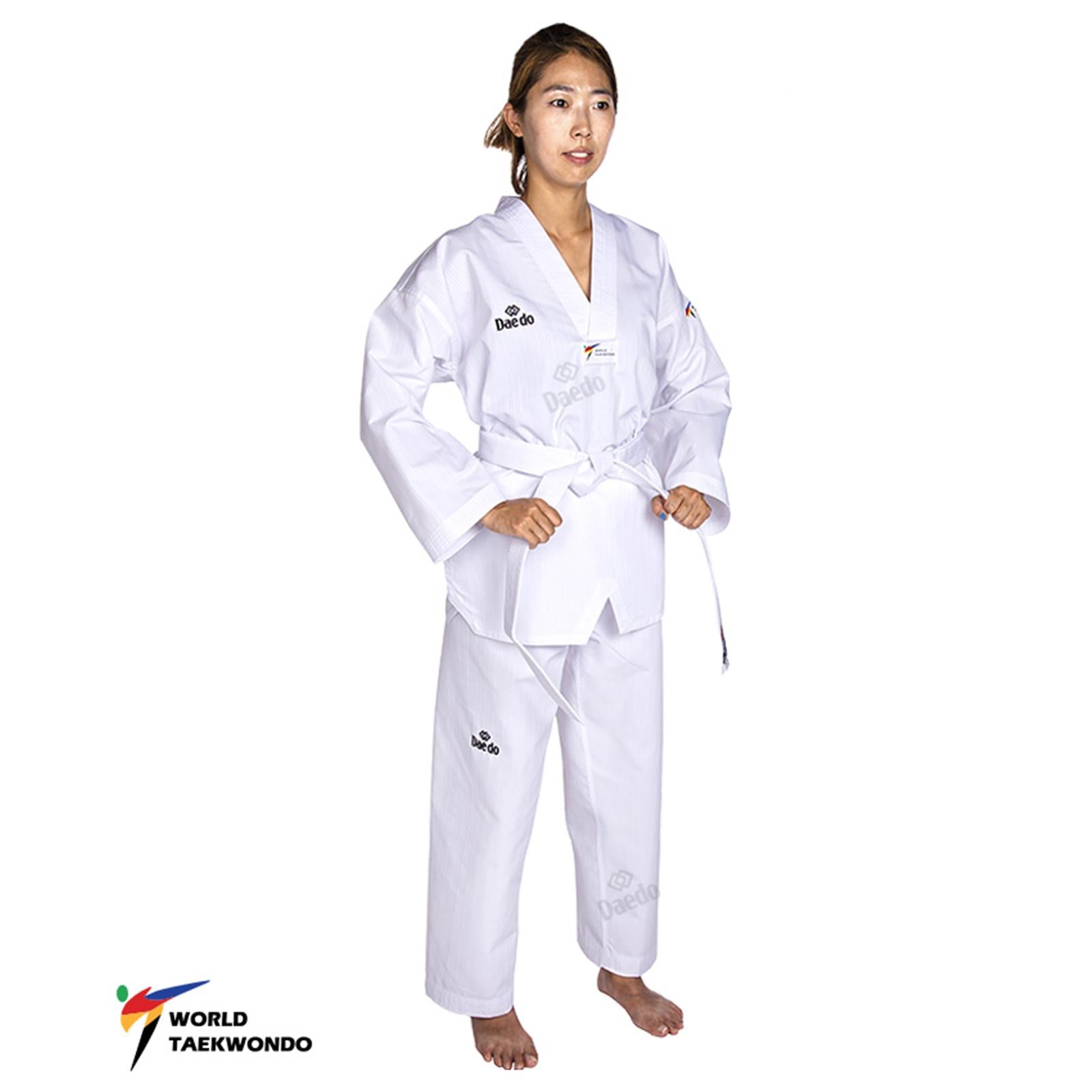 DOBOK Taekwondo WT Daedo Collo Bianco