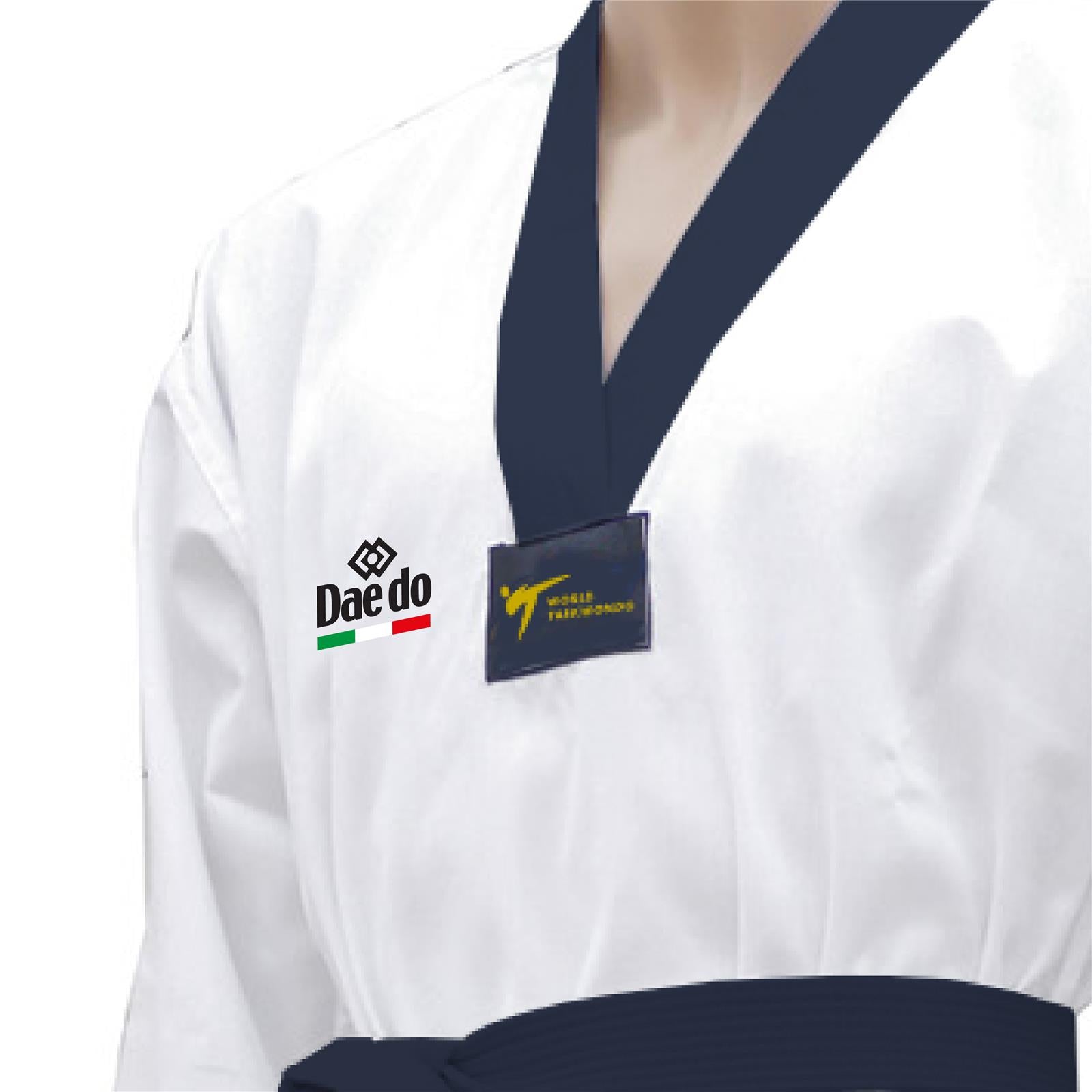 Dobok Daedo Cuello Negro Italia Aprobado WT