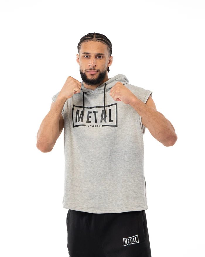 Felpa Smanicata con Cappuccio Metal Boxe – Loose Fit - Fight Club Store
