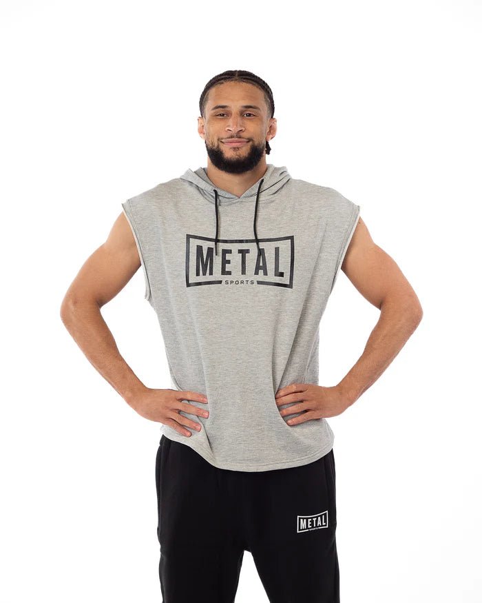 Felpa Smanicata con Cappuccio Metal Boxe – Loose Fit - Fight Club Store