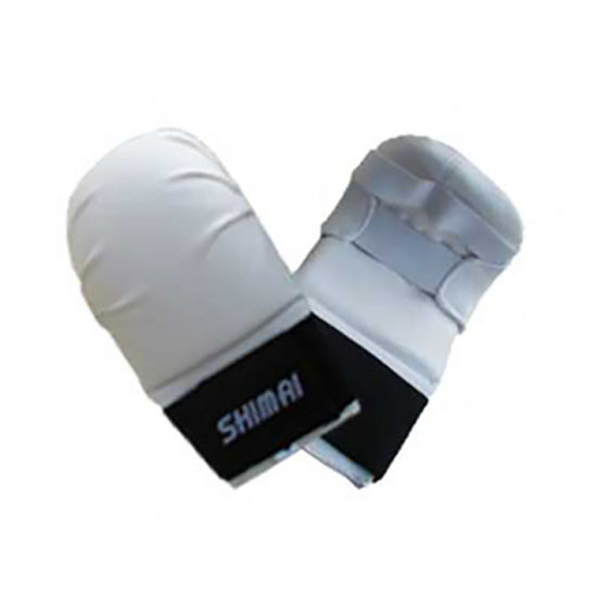 Shimai White Karate Gloves for Kumite