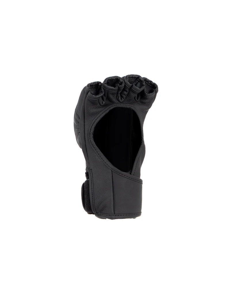 Palm view of Legacy MMA gloves, thumbless design for professional grappling