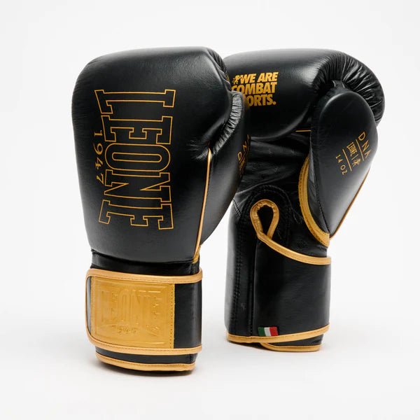 Pair of LEONE DNA Premium professional gloves in black buffalo leather