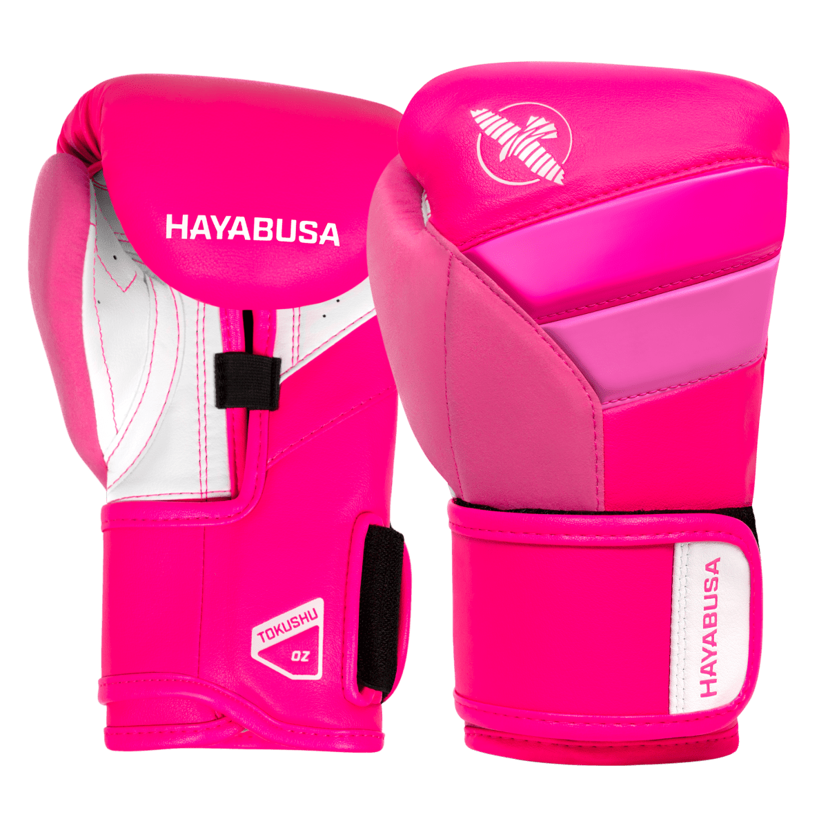 Par de luvas Hayabusa T3 rosa neon para boxe infantil