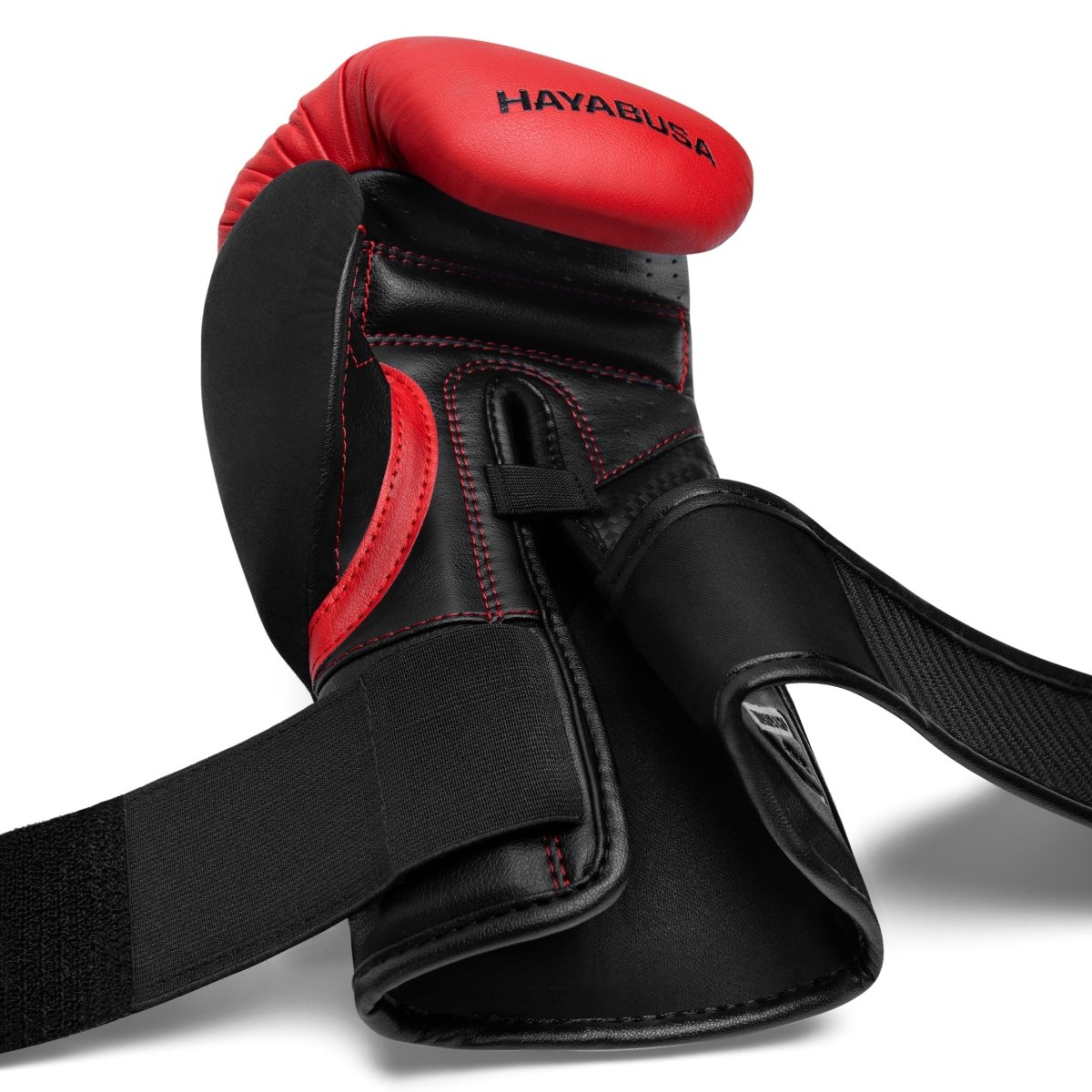 Fecho de luva vermelho/preto Dual-X ajustável para suporte ideal do pulso