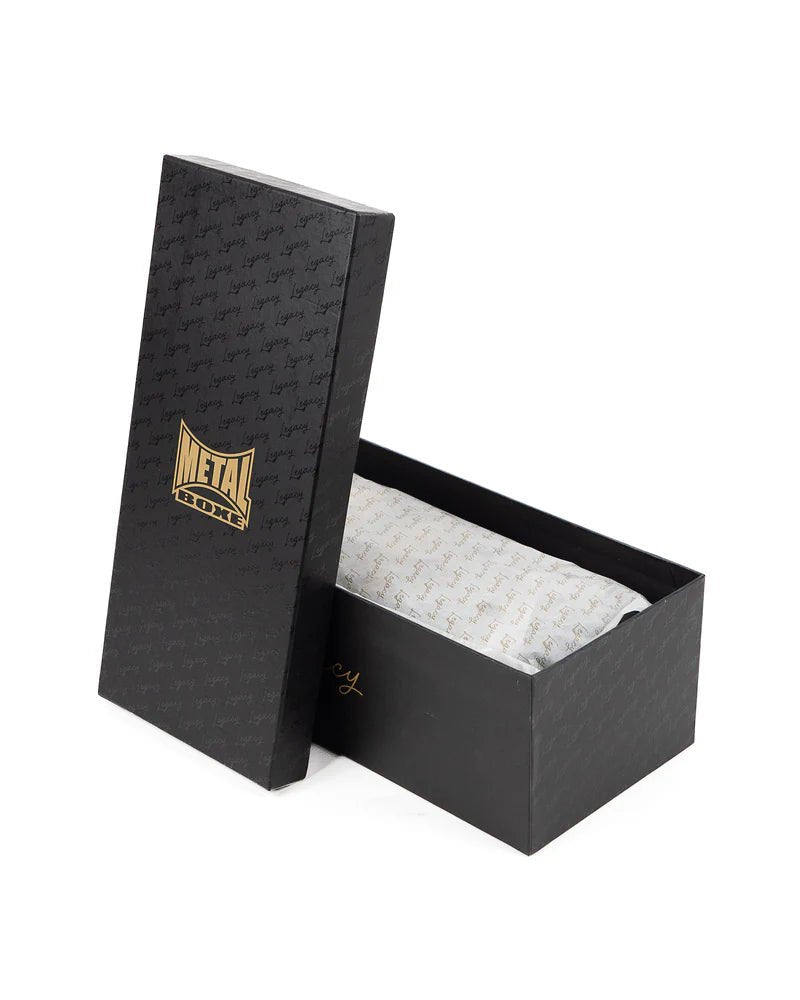 luvas de boxe de metal legado com caixa premium