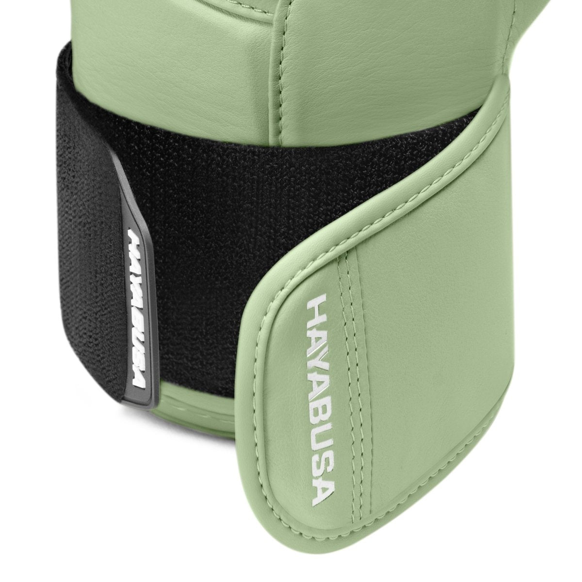 Vue du gant Hayabusa T3 Kanpeki vert en cuir pleine fleur