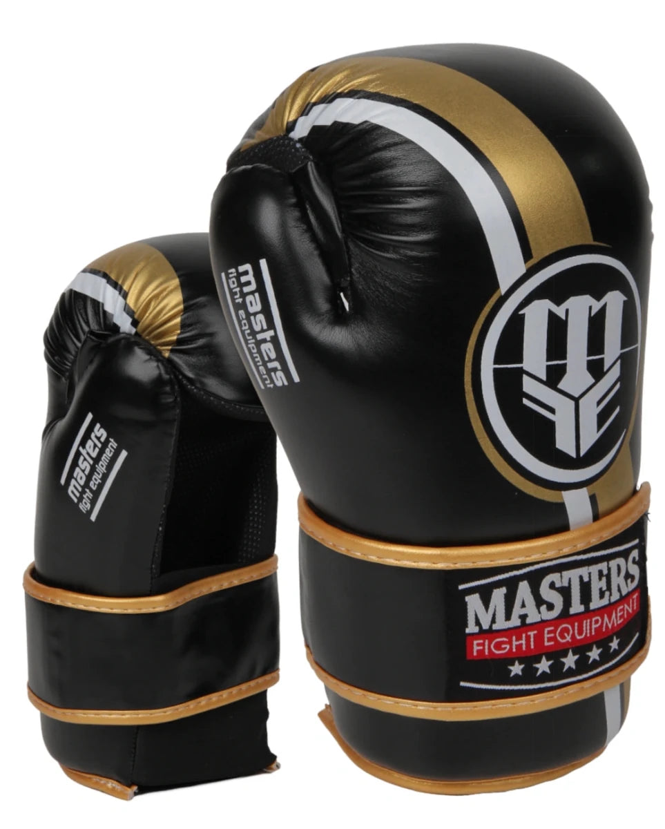 Pair of black Point Fighting gloves WAKO approved for official competitions