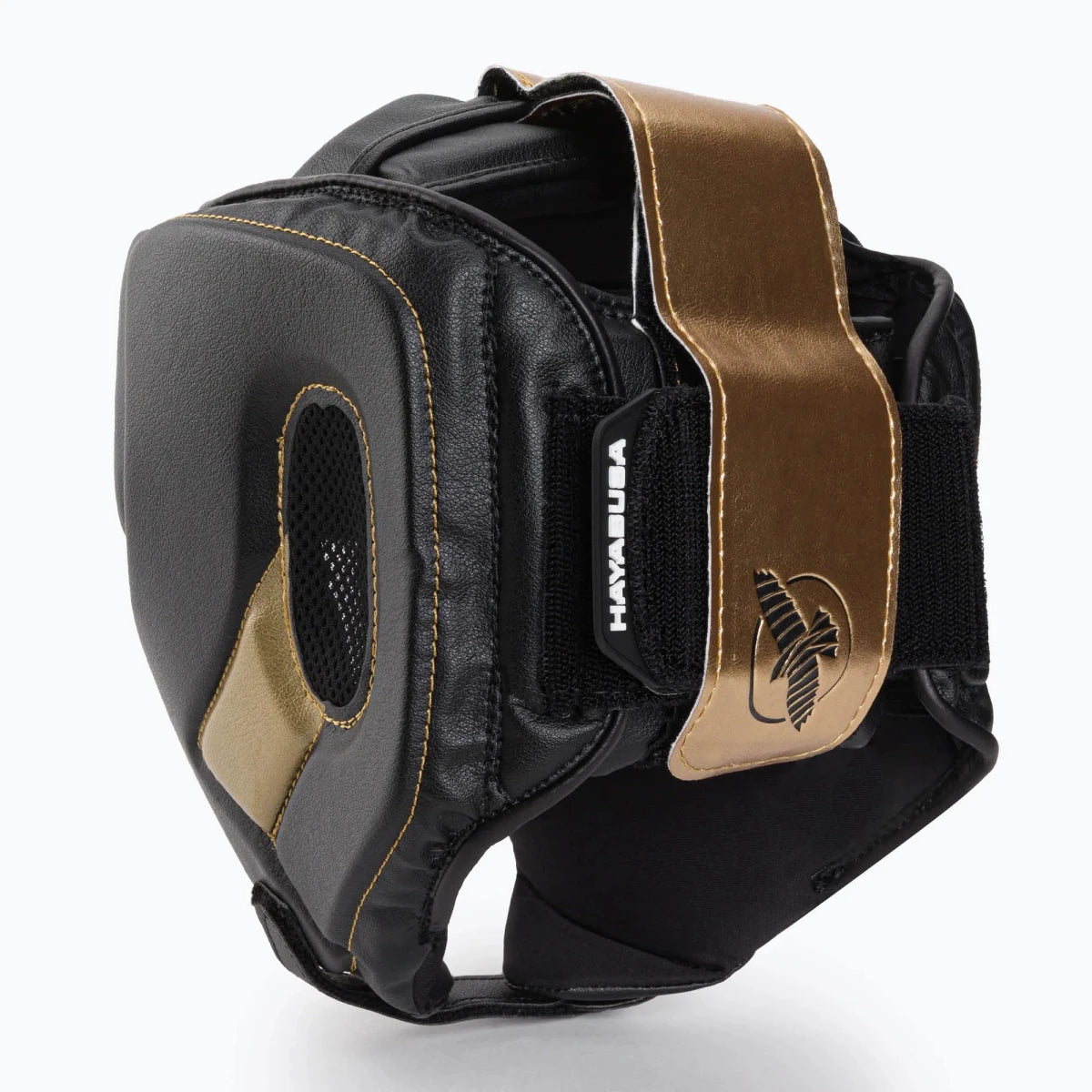 Sistema di allacciatura T-Cross casco Hayabusa T3 nero oro professionale.