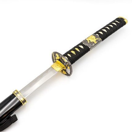 Katana Decorativa in Acciaio Inox Nera e Oro - Fight Club Store