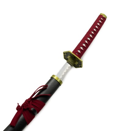 Bordeaux and Gold Decorative Stainless Steel Katana