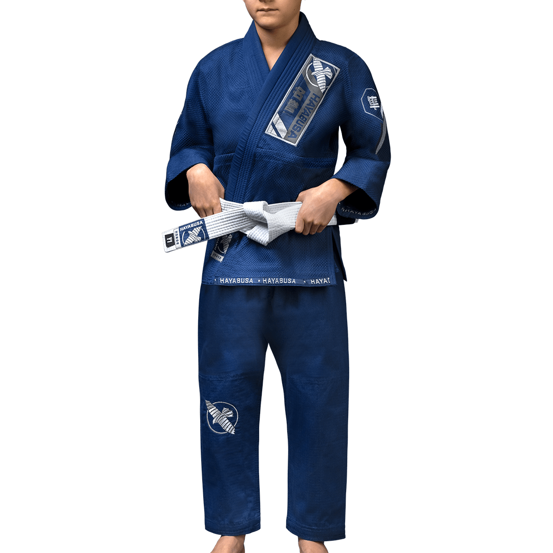 BJJ Hayabusa Ascend Youth kimono in navy blue for children and teenagers