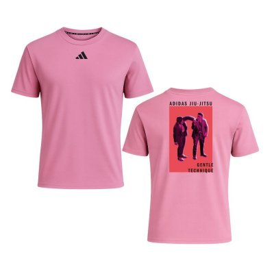 Maglietta Adidas BJJ Rosa in Cotone - Fight Club Store