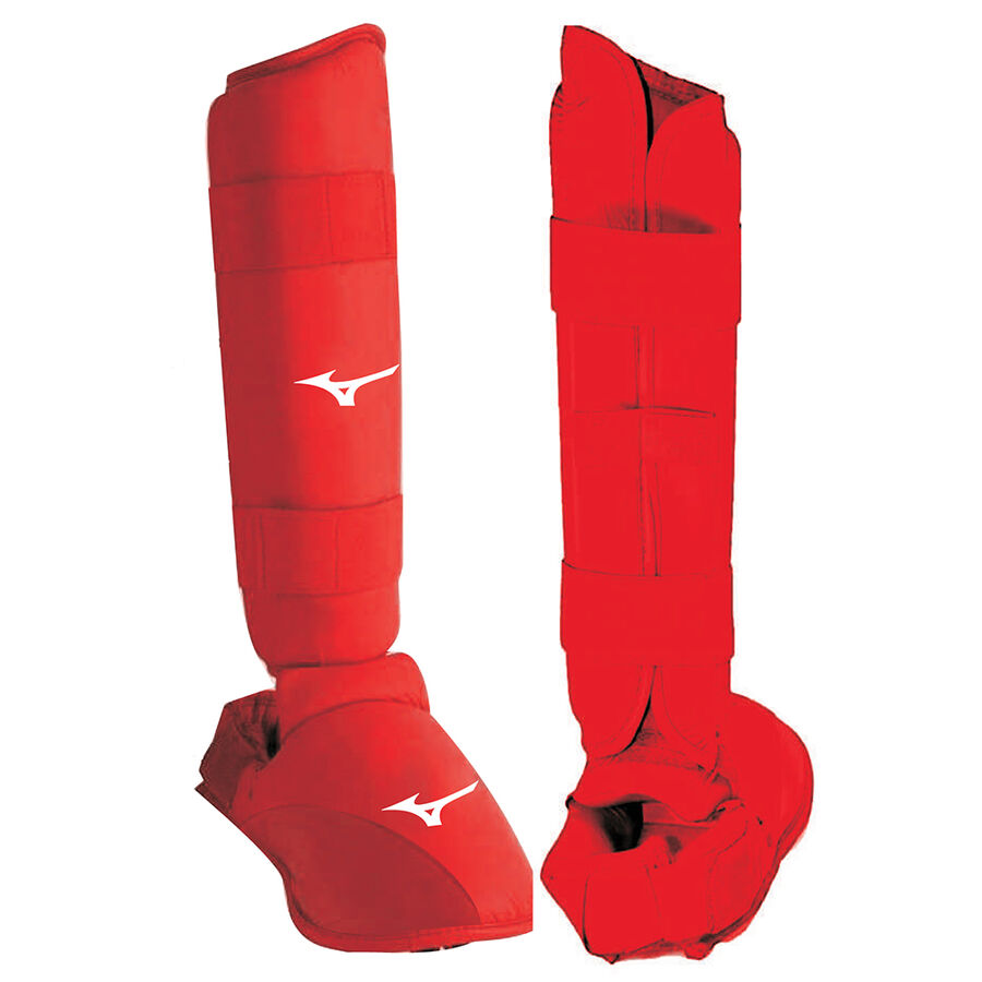 MIZUNO KARATE SHIN GUARD COMPLETE WITH FOOT