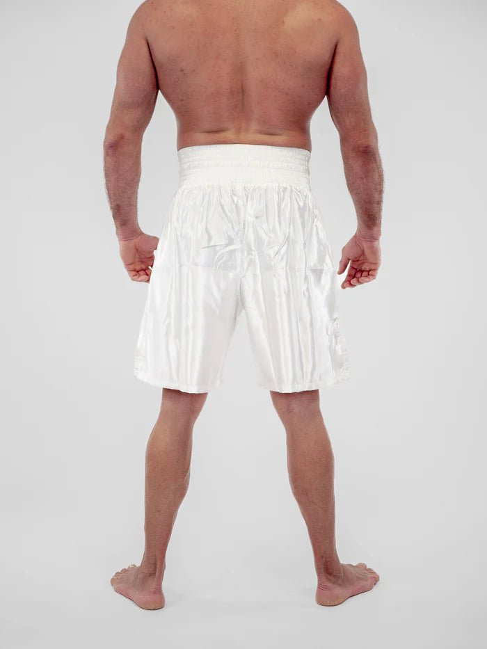 Rückansicht Pro Line Boxshorts weiß traditionell lang geschnitten