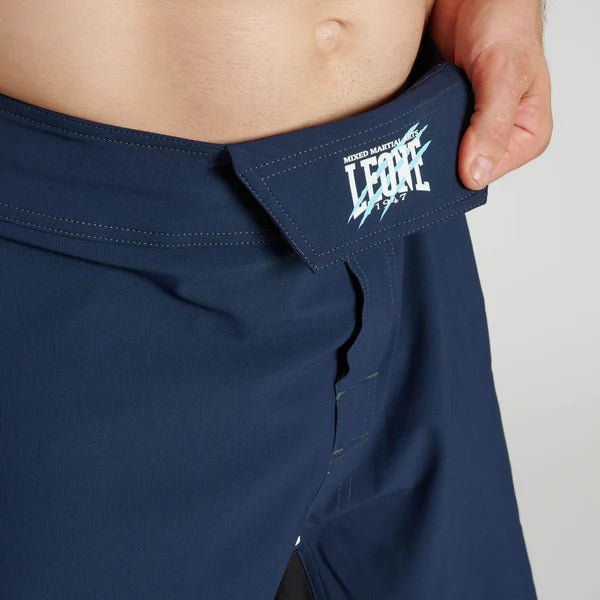 Technisches Detail des Taillenverschlusses der blauen Leone Primal Instinct Shorts