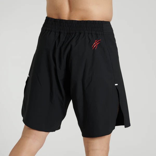Rückansicht der schwarzen Leone Primal Instinct Shorts für Training und Wettkampf