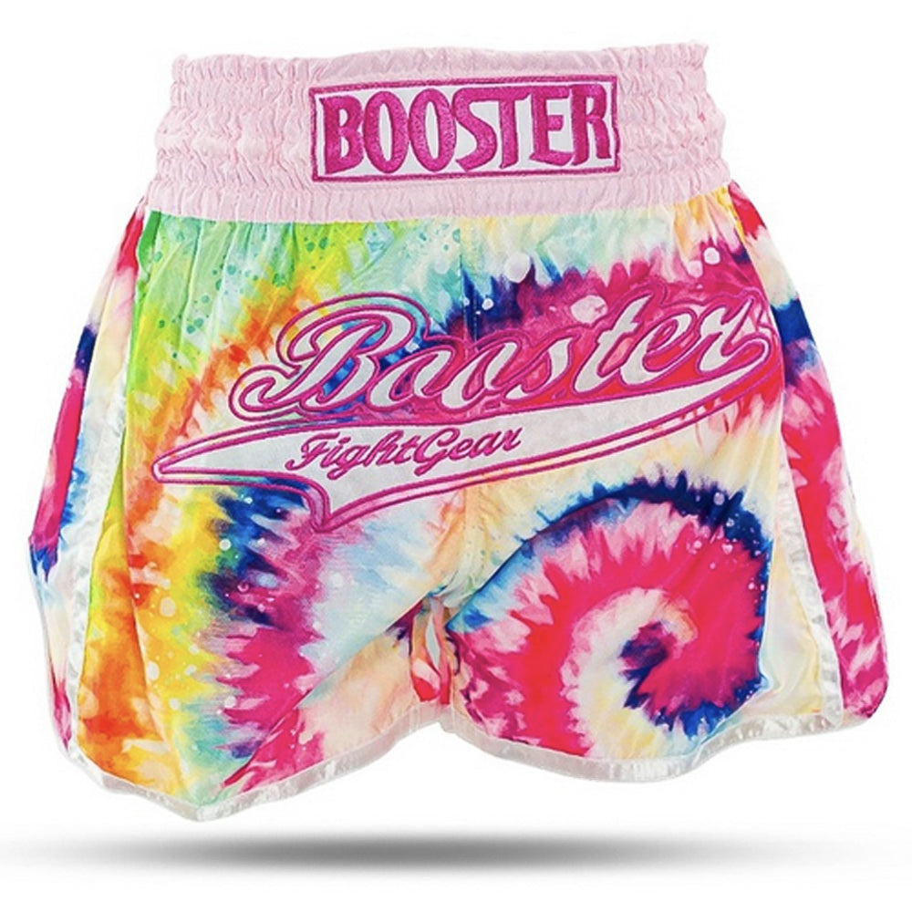 Pantaloncini Muay Thai Bambina Ragazza Booster Swirl - Rosa