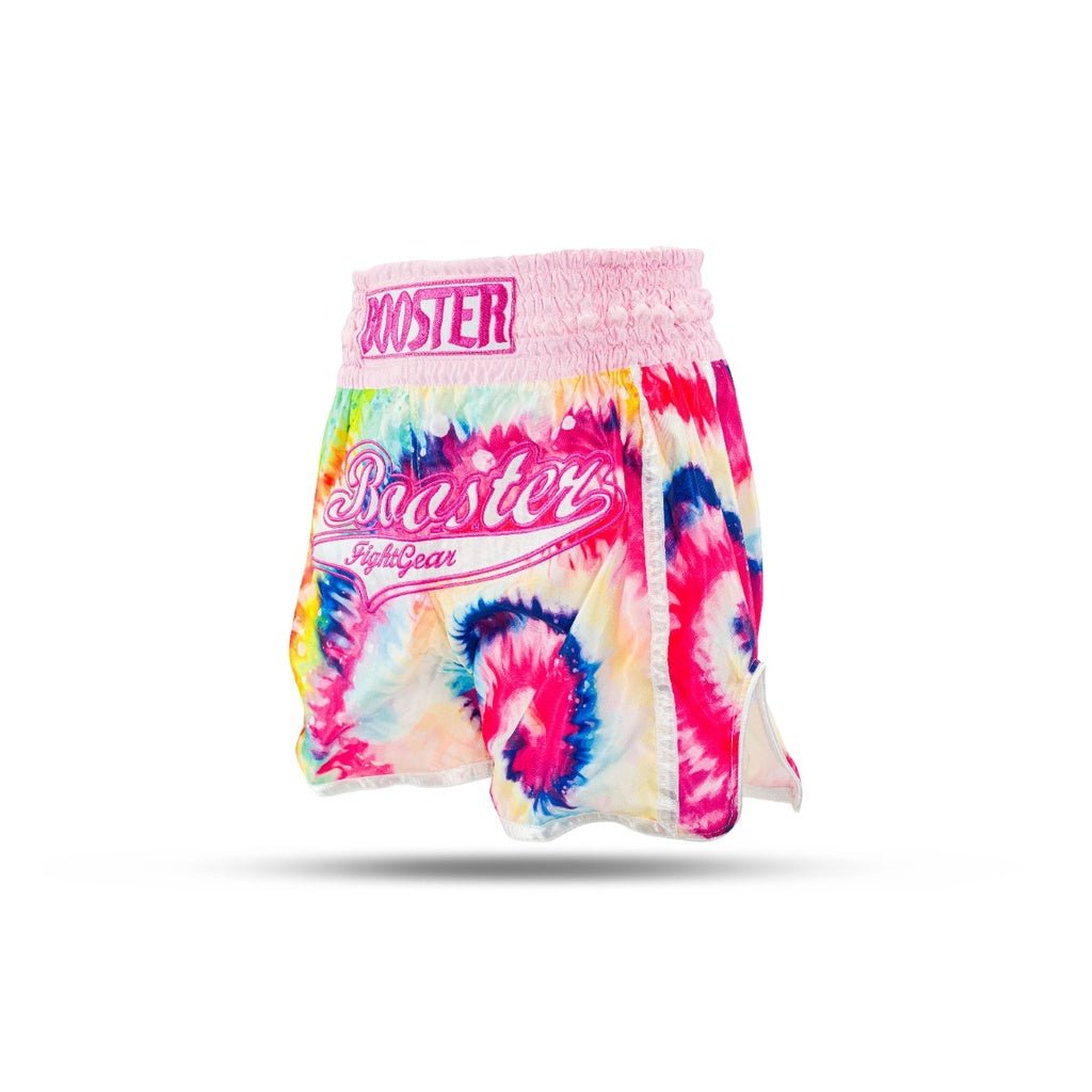 Pantaloncini Muay Thai Bambina Ragazza Booster Swirl - Rosa - Fight Club Store