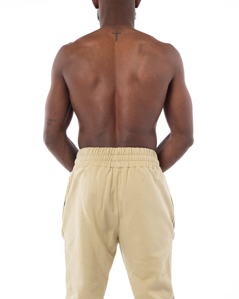Vista trasera Pantalón deportivo Metal Boxe beige Desert Storm ajuste cómodo