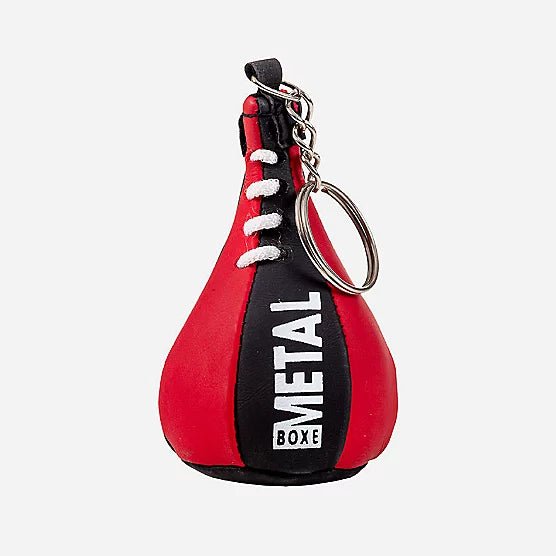 llavero-mini-pera-metal-boxeo-negro-rojo-frente