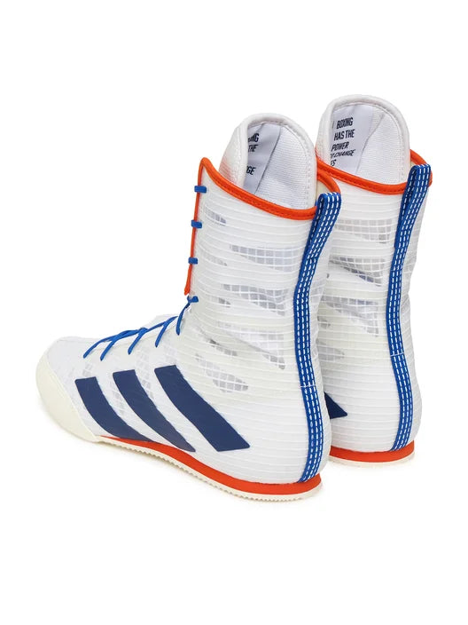 Adidas Box Hog 4 White Boxing Shoes