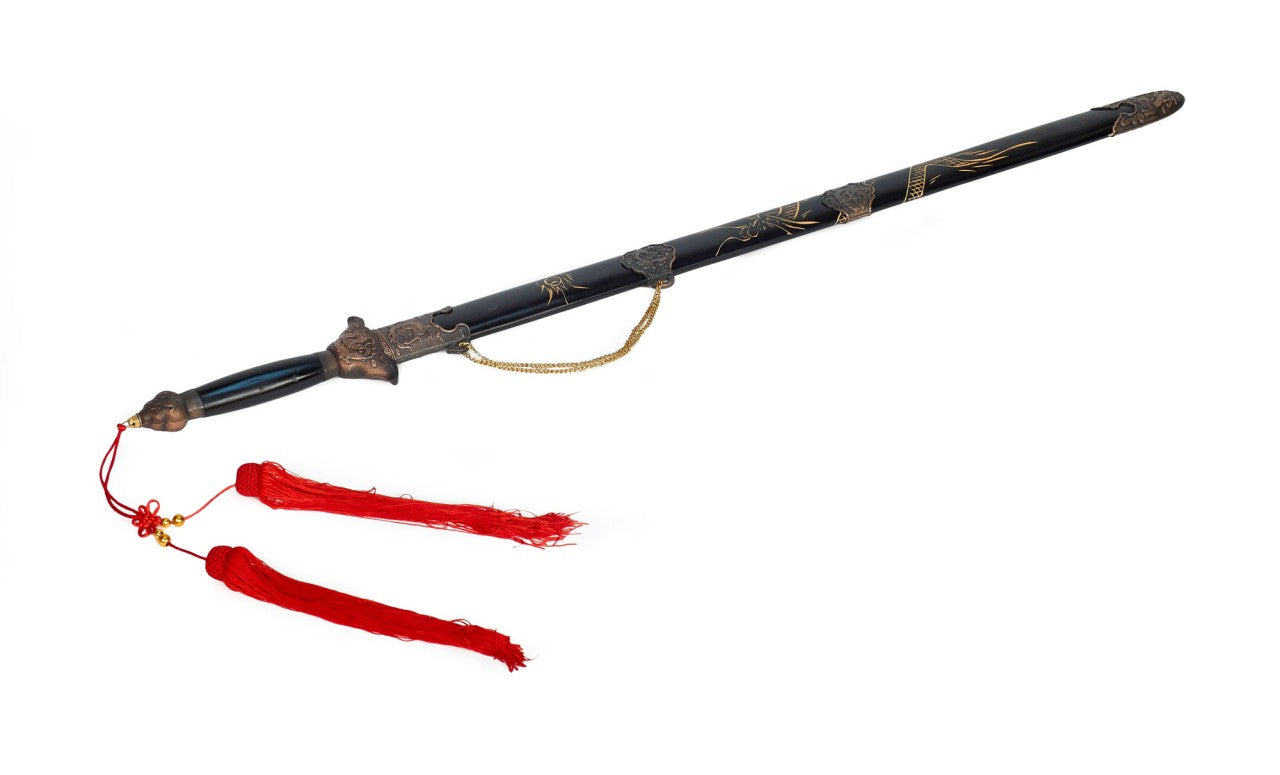 Tai Chi Jian Sword with Black Sheath 100 cm