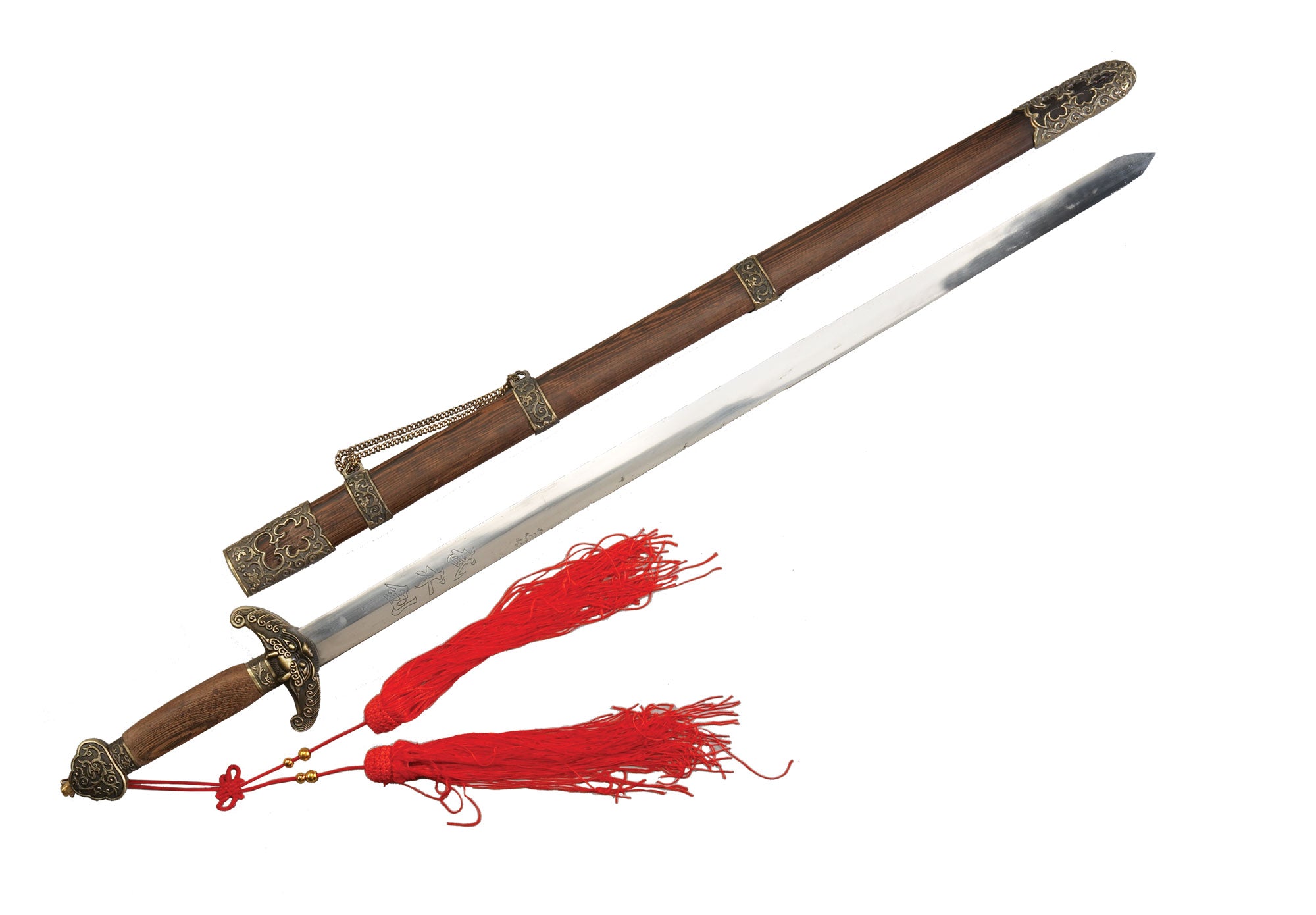 Espada de Tai Chi Jian con Funda y Estuche 100 cm