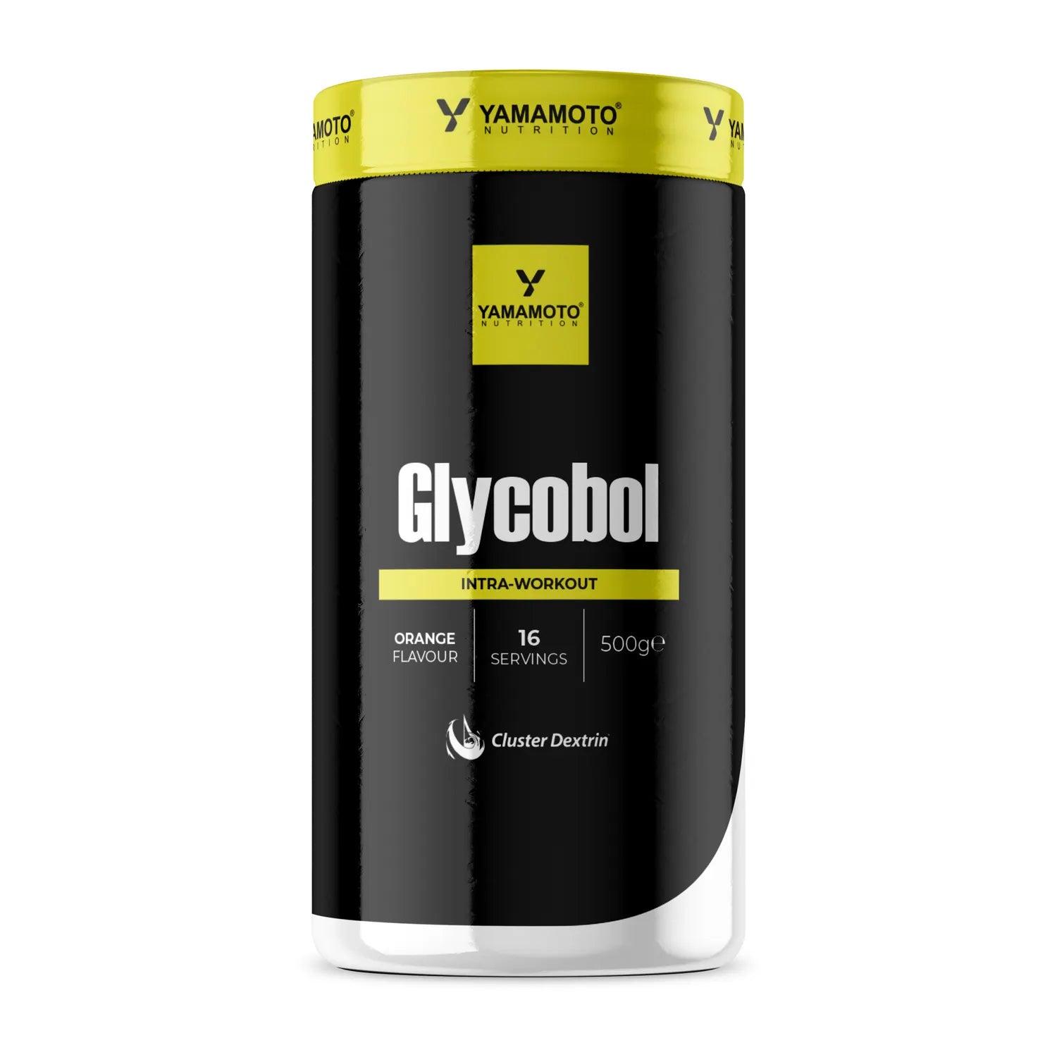 Confezione di GlycoBol Cluster Dextrin™ Yamamoto Nutrition integratore di ciclodestrine gusto arancia