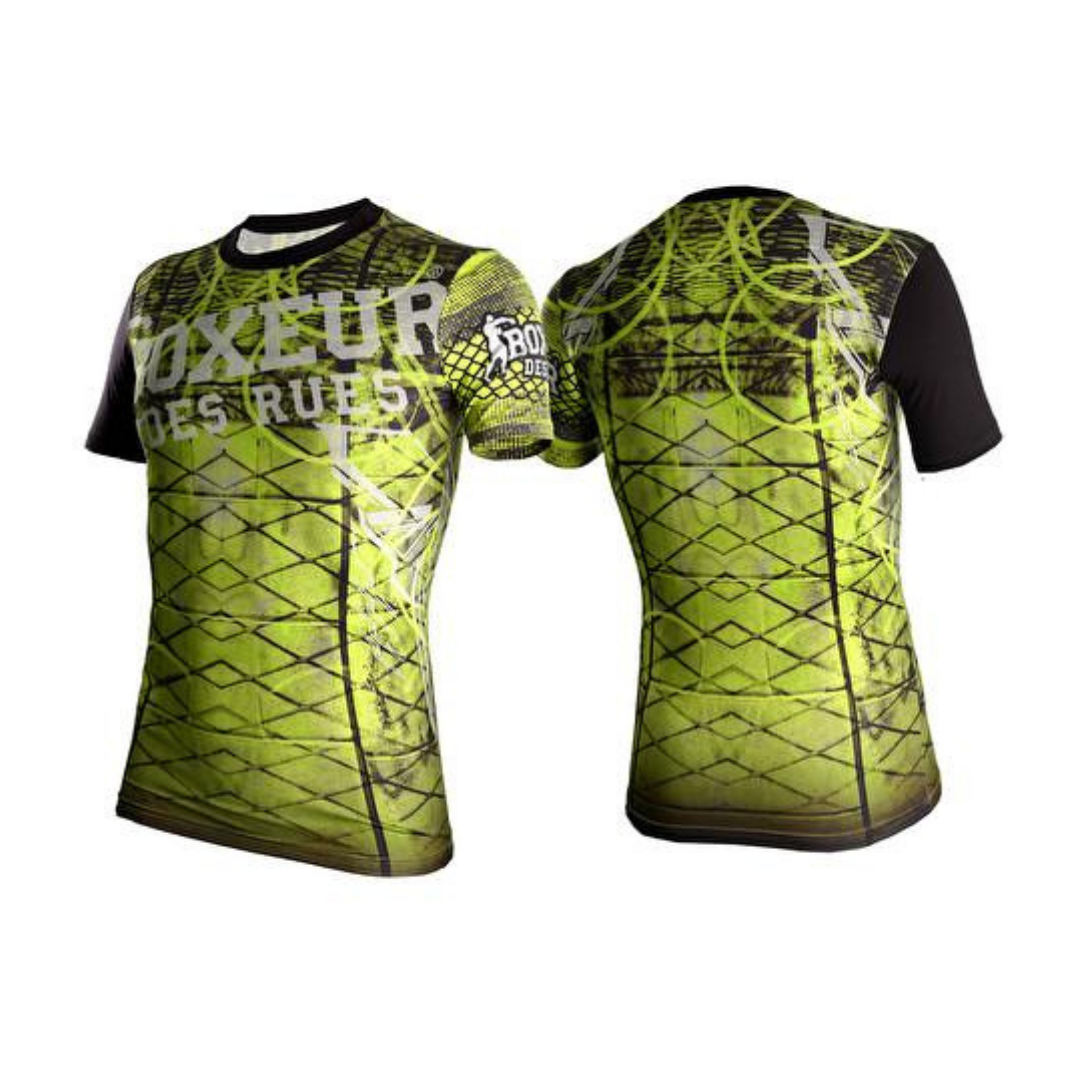 Rashguard Short Sleeve Cross 103 Boxeur Des Rues