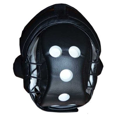 Helmet with grille and Vandal nape protection
