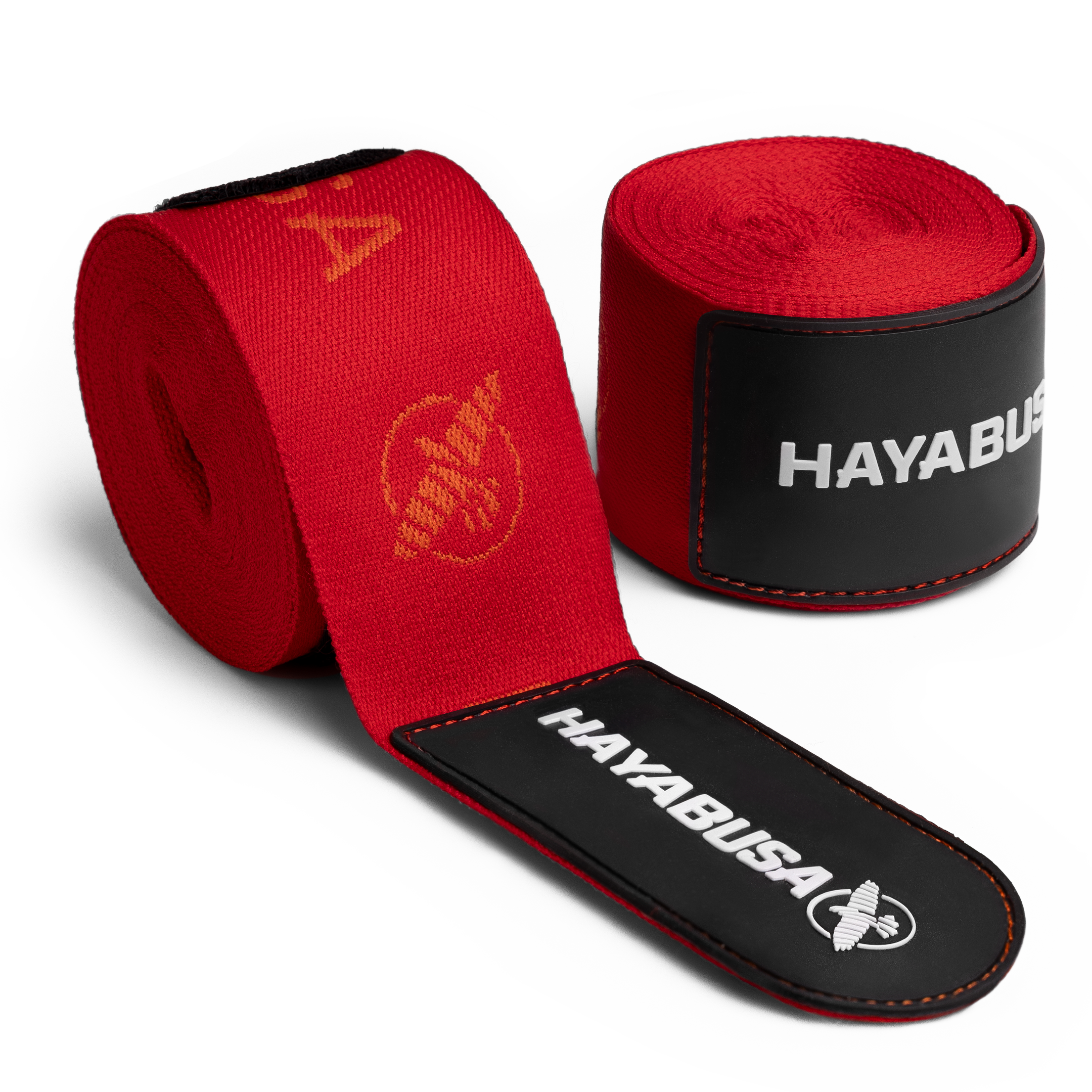 Coppia di bende professionali Hayabusa Deluxe rosse arrotolate da 4,5 metri