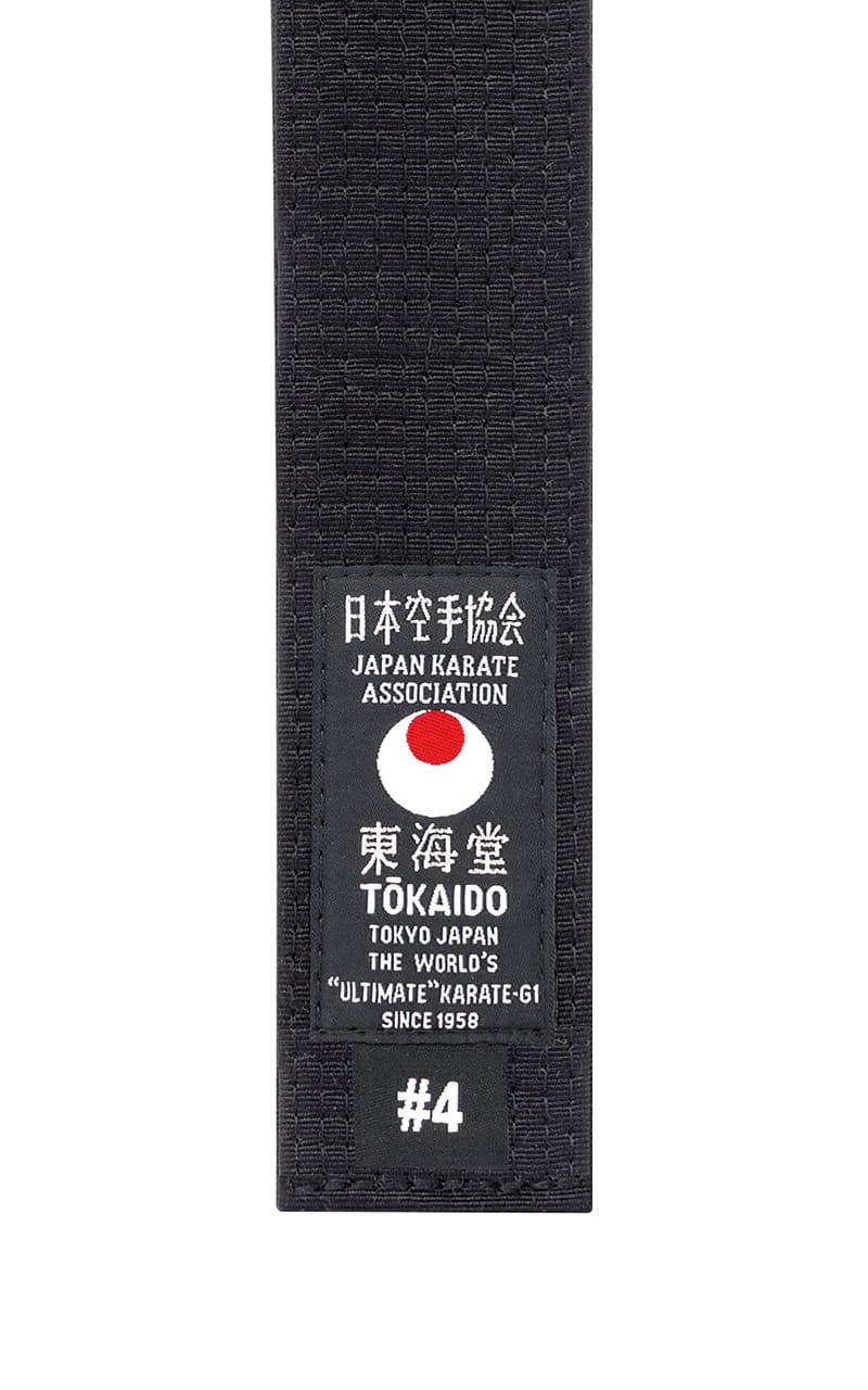 Cintura Tokaido in cotone colore nero.Larghezza 4,5 impunturata 11 volte.100% cotone