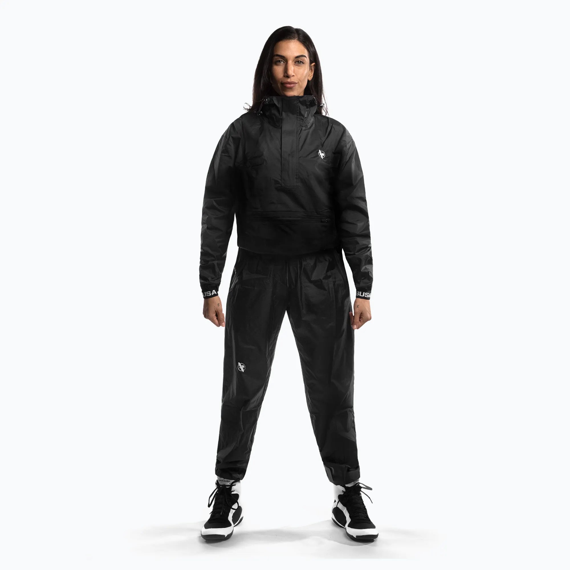 Saunaanzug Hayabusa mit Kapuze | Professioneller Schwitzanzug