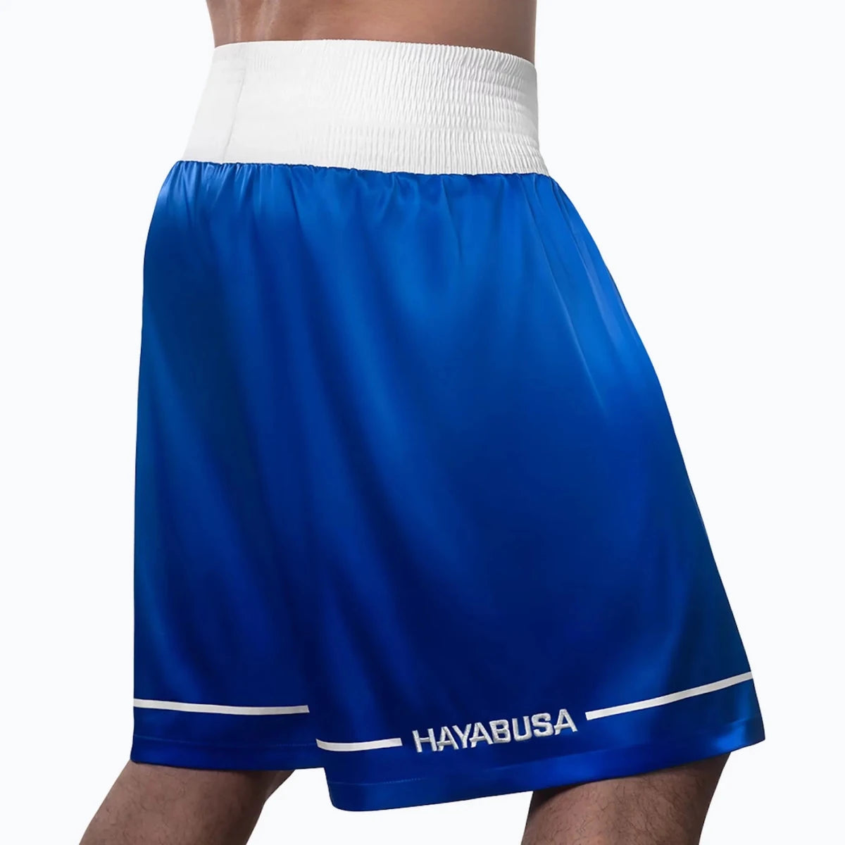 Shorts de boxe retrô azul Hayabusa