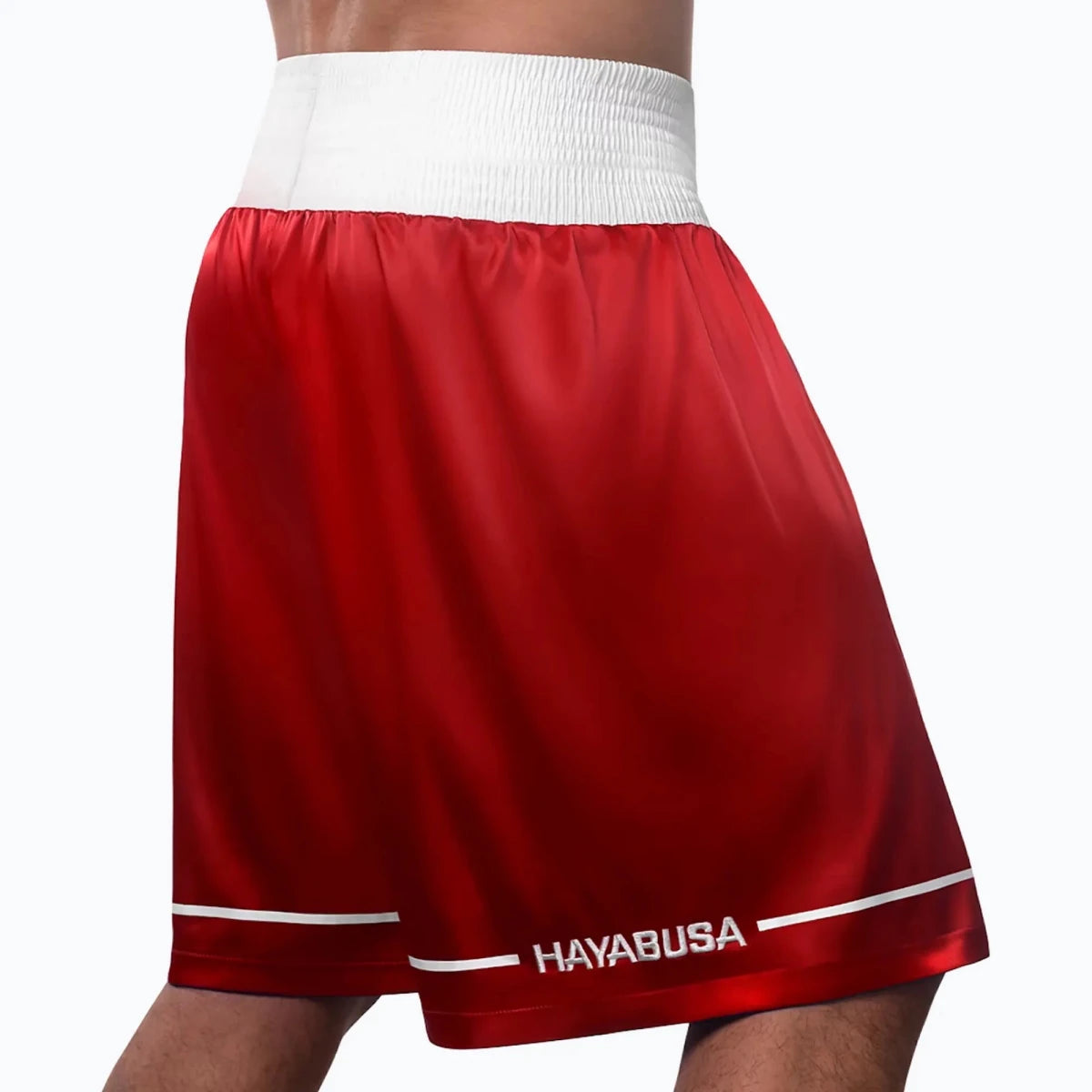 Shorts de boxe retrô vermelho Hayabusa