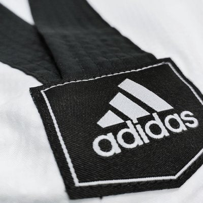 Dobok con Strisce Adidas Collo Nero Fighter