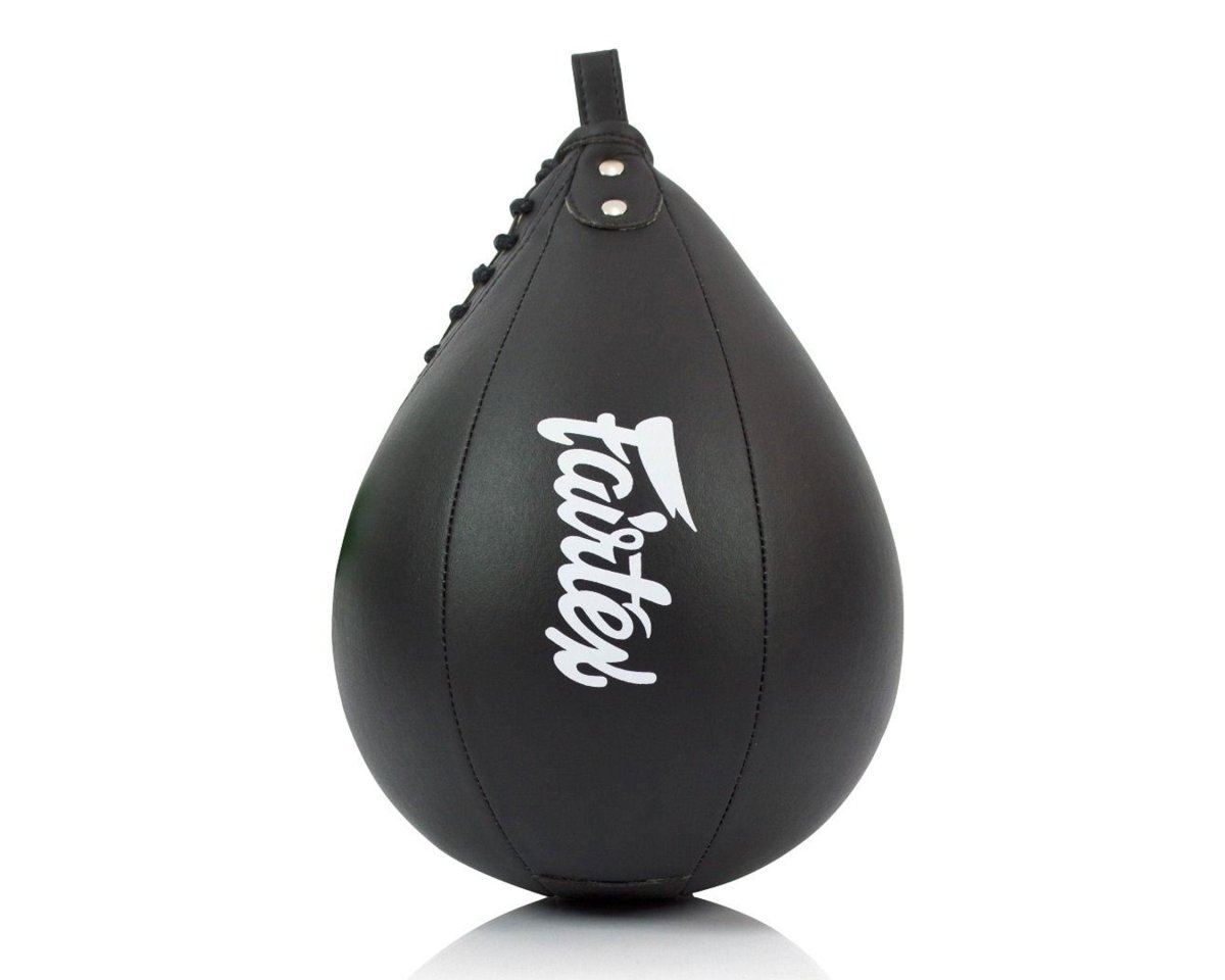 Pera de boxeo Fairtex SB2 en microfibra negra para la velocidad