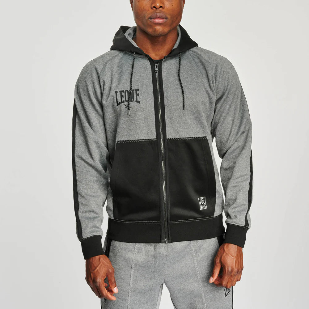 Lion Melange Hoodie with Zip