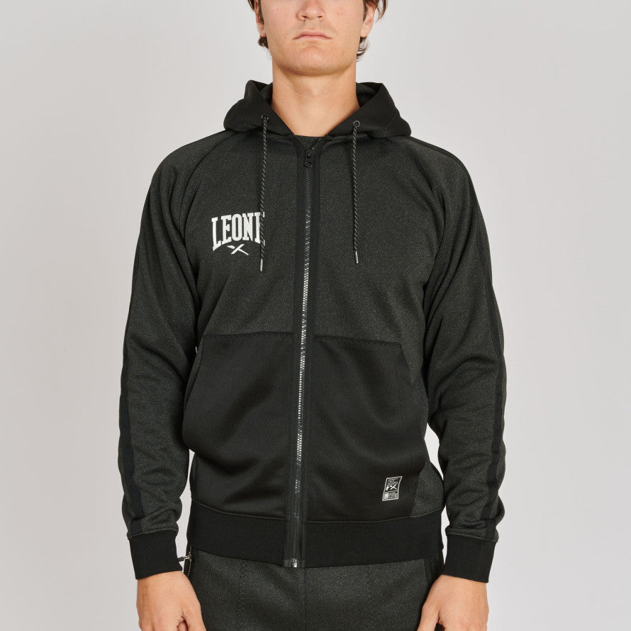 Lion Melange Hoodie with Zip