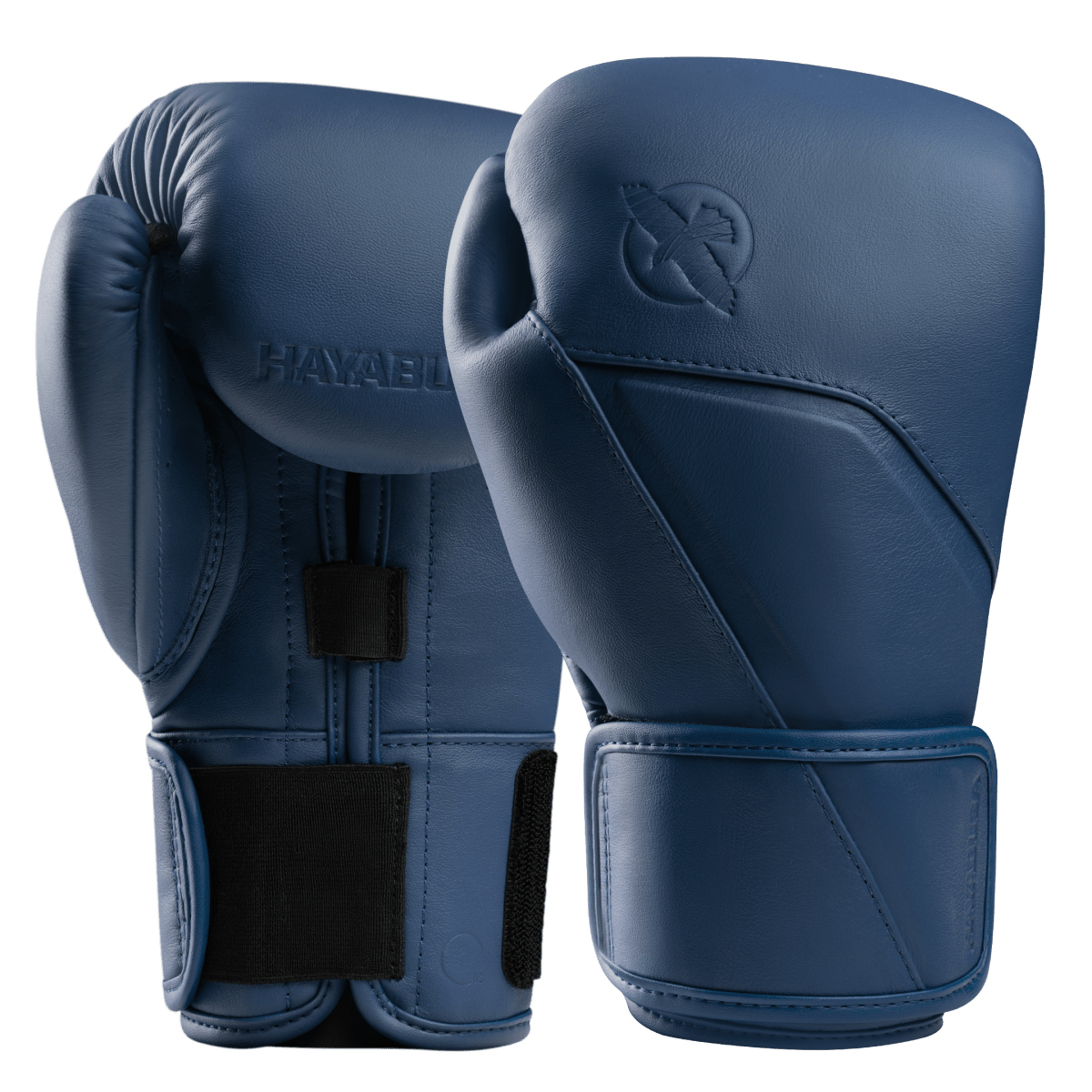 Par de guantes de boxeo Hayabusa E1 en piel azul Dusk, protección total para saco y golpeadores