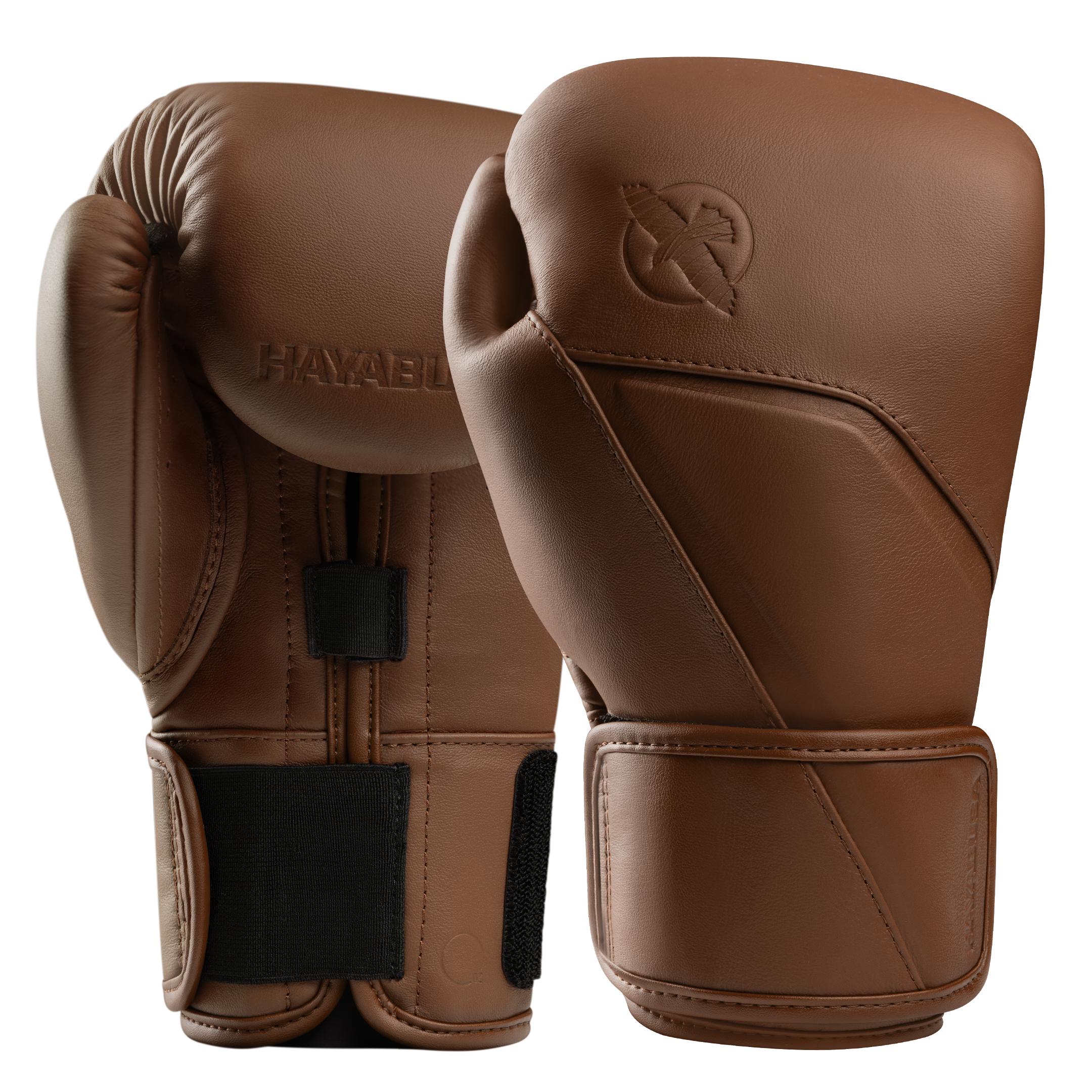 Paio di guanti da boxe Hayabusa E1 in pelle marrone Sienna, stile classico e protezione dual splint