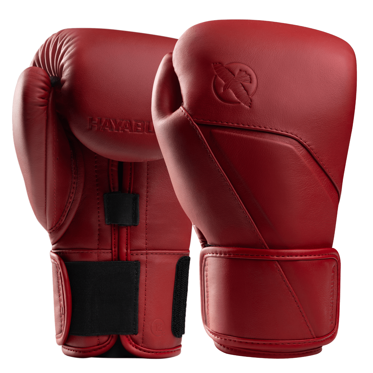 Par de guantes de boxeo de cuero rojo Hayabusa E1 Canyon, acolchado suave para absorción de impactos