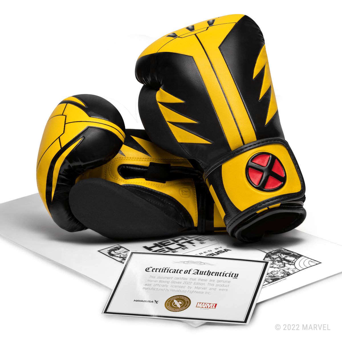 Certificado Oficial de Autenticidade da Colaboração Hayabusa X Marvel para as Luvas Wolverine